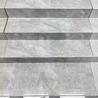 Prix d'usine bord de Surface brillante épaissie intégrée glaçure étape brique Design moderne carreaux vitrifiés carreaux d'escalier en gros
