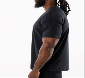 T-Shirt Sportiva da Uomo 95% Cotone 5% Spandex Vestibilità Oversize Stile Sportivo per Fitness e Muscoli in Forma - Product Image 5