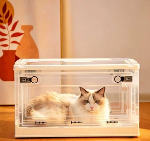 Nébuliseur pour animaux de compagnie : Boîte d'inhalation d'oxygène, Nébuliseur respirant pour chats et chiens, Cage spéciale pour inhalation d'oxygène pour chats et chiens - Product Image 1