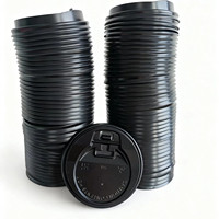 Gobelet à thé jetable personnalisable durable de 8 oz, à paroi simple, bon marché, pour boissons chaudes, gobelet à café en papier avec couvercles en plastique