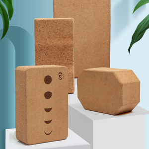 Doğal mantar Yoga blokları, kaymaz yüzeyli yüksek yoğunluklu, çevre dostu aksesuarlar ve Yoga, Pilates, germe için Ideal - Product Image 4