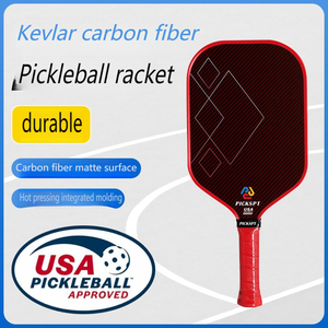 Nouvelle Arrivée 2026 Raquette de Pickleball Professionnelle Allongée T700 en Fibre de Carbone Brute avec Noyau en Mousse Hybride Kevlar - Product Image 1