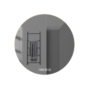 Pháp phong cách vòng Gương phòng tắm thông minh <span class=keywords><strong>LED</strong></span> chống sương mù chống cháy nổ treo tường tùy chỉnh dạ quang siêu trắng gương trang điểm - Product Image 5