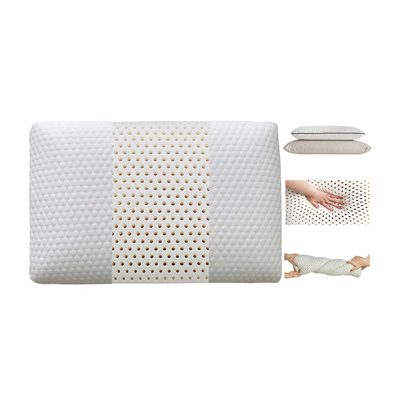Cuscino in lattice tradizionale con letto in schiuma naturale pura