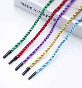 High Quality Customizable 3 Strands Twisted Polyester Hand Braided Rope 4mm Gift Box Packaging Wholesale Stock For Stoppers