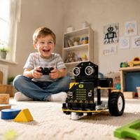 Kit de voiture robotique intelligente Zetok STEM pour Microbit & Jouet éducatif programmable DIY Ensemble de démarrage en robotique Modèle MRC03 pour les enfants de 8 ans et plus