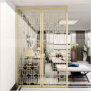 EX070 Modern Classic Stainless Steel Foldable Multi-Functional Partition Laser Cut <b>Screen</b> for Living Room Divider Elegant Home - Product Image 1