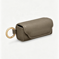 Porte-rouge à lèvres personnalisé en cuir PU, mini pochette de maquillage avec miroir, organiseur portable pour baume à lèvres, clip pour sac à main, cadeau