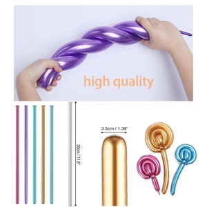 Cheap Party <strong>Inflatable</strong> Eco Friendly <strong>Custom</strong> Modeling 260 270 Chrome Assorted Latex Magic Twisting Long Shape <strong>Balloon</strong> for Wedding - Product Image 2