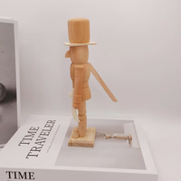 Ornements en bois non peints de 23 cm, décorations brutes, DIY Casse-Noisette à peindre pour kit de peinture