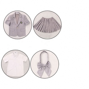 Uniforme scolaire coréen japonais pour enfants, pour filles et garçons, costume, veste, jupe, short plissé, vêtements, cravate, ensemble, tenue, sur mesure - Product Image 5