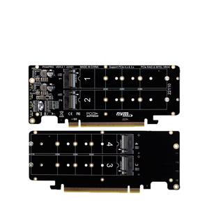 Tarjeta Adaptadora Divisora PCIeX16 a <span class=keywords><strong>M</strong></span>.2 <span class=keywords><strong>M</strong></span>-key NVMEx4SSD para Servidor 2U RAID Array - En Stock - Product Image 2