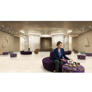 Vistaar Ivory Color 1000x1000mm Polished Glossy Glazed 100x100cm Porcelain Marble Tiles - Product Image 1
