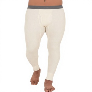 OEM Men's Autumn and <b>Winter</b> Cross High Waist Sports <b>Tight</b> Ankle-Length Nylon Spandex Warm Fitness Leggings for Running Marathon - Product Image 3