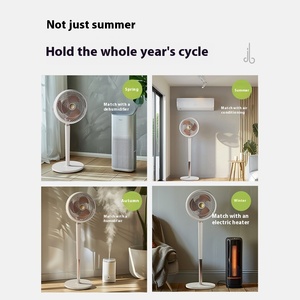 Mới 3 tốc độ văn phòng nhà máy tính để bàn Quạt dọc không khí lưu thông gió lớn giai điệu ánh sáng cơ khí năng lượng hiệu quả lớp A +++ nhựa - Product Image 2