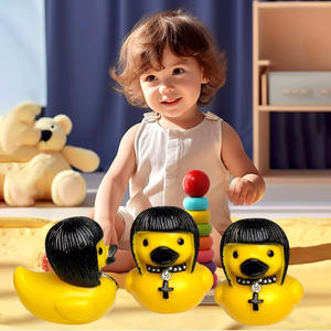 Groothandel op maat gemaakte mini 2 inch niet-gewone rubberen eendjes van vinyl, piepend, waterdrijvend badspeelgoed, rubberen eendjes - Product Image 3