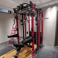 Rack de puissance multifonctionnel Power Squat Gym Smith Machine pour l'entraînement de musculation à domicile Exercice thoracique