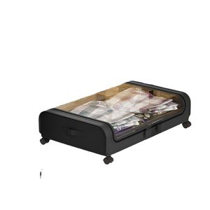 กล่องเก็บของใต้เตียงพร้อมล้อเลื่อน กล่องเก็บเสื้อผ้าพร้อมฝาปิดกันฝุ่นสำหรับเสื้อผ้า รองเท้า ผ้าห่ม - Product Image 2