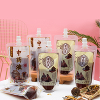 Sac transparent de boisson d'emballage de sachet liquide avec la poche de bec de boisson d'emballage en plastique
