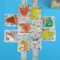 Bonbons gélifiés 3D en forme de fruits, saveurs assorties, vente en gros, gommes molles pour les fêtes d'enfants