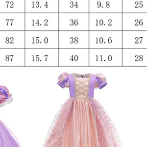 Puff Tay Áo Bóng Gown Cho Trẻ Em Cô Gái Nhỏ Bữa Tiệc Sinh Nhật Tutu Dresses Thanh Lịch Công Chúa Hoa Dresses Cho Trẻ Em 5-12 Năm