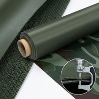 Tissu tricoté en PVC camouflage vert imperméable et résistant à l'huile, respirant et indéchirable pour pantalons de travail d'extérieur