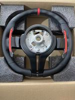Volant sport en cuir avec palettes en fibre de carbone pour Série 3 (F30/F31/F35) F10/F20/F22/F12/F91/F48/F25 X3/X4/X5 M2-M5