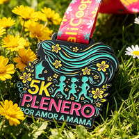 Concevez votre propre médaille en métal personnalisée, alliage de zinc, 3D, pour marathon 5K, football, taekwondo, natation, prix de la course, médailles sportives