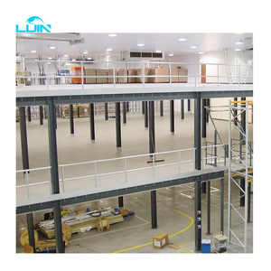 מערכת מדפים מפלדה כבדה למבנה רצפת ביניים מסוג I-Beam במחסן - Product Image 2