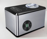 Machine à crème glacée compacte en acier inoxydable 2L de grande capacité