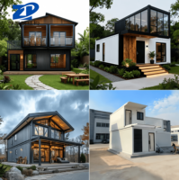 Maison mobile en panneaux sandwich respirants certifiés CE, à deux étages, conception de modèle 3D, assemblage rapide, maisons modulaires préfabriquées en conteneurs pour