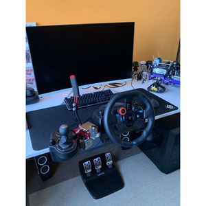 Volant de course Poyracing avec frein à main et connexion filaire USB pour jeux PC - Product Image 5