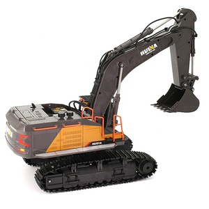 Nouvelle Excavatrice <span class=keywords><strong>Huina</strong></span> <span class=keywords><strong>1592</strong></span>, Camion de Construction, Jouet Cadeau, Modèle de Véhicule en Alliage Métallique, Véhicule d'Ingénierie Télécommandé RC - Product Image 3