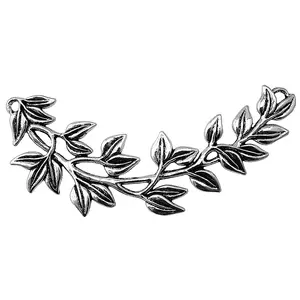 New Vintage Olive Branch Pendant Necklace Alloy Minimalist Jewelry Accessories Versatile Leaf Branch Pendant Wholesale
