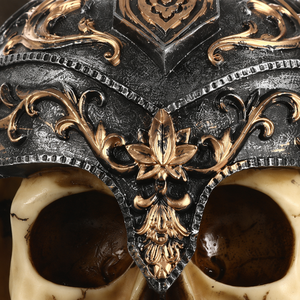 Teschio Umano in Resina Grandezza Naturale 1:1 Dipinto a Mano Decorazione Halloween Gotica Cranio Realistico Statuina Collezione - Product Image 4