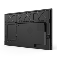 Tableau numérique interactif intelligent à écran plat de 75 pouces, moniteur LED, support mobile, tableau blanc interactif 20 points, 4K, 1 an