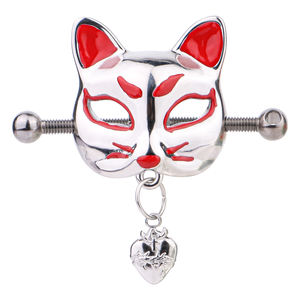 Ingrosso metallo volpe morsetto per capezzolo in acciaio inox BDSM clip per capezzolo in pelle colletto da cintura giocattoli del sesso coppia flirt prodotto - Product Image 6