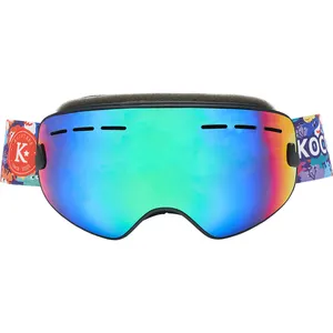 Kocotree แว่นตาเล่นกีฬาสำหรับเด็กผู้หญิงอายุ6-16ปี, แว่นตาเล่นสโนว์บอร์ดใส่เล่นสกีมาใหม่