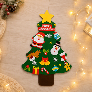 <span class=keywords><strong>Albero</strong></span> di <span class=keywords><strong>Natale</strong></span> in Feltro da <span class=keywords><strong>Parete</strong></span> per Bambini, <span class=keywords><strong>Albero</strong></span> di <span class=keywords><strong>Natale</strong></span> Montessori Fai-da-Te con Ganci e Anelli per Giocattoli dei Più Piccoli - Product Image 3