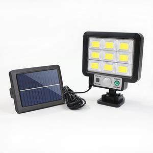 Solar Street <b>Light</b> Led Cob 12w Ip65 Waterproof With <b>Motion</b> <b>Sensor</b> Outdoor Wall Lamp - Product Image 1