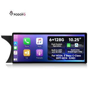 Podofo 10.25'' Android Car 8 Core 6+128G Wireless CarPlay/Android Auto/GPS/WIFI for NTG4.5 Benz C-Class 2011-2014 Bulk <strong>Supplier</strong> - Product Image 1