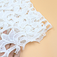Dentelle en coton soluble dans l'eau personnalisée, accessoires textiles pour enfants, broderie informatique à code-barres, dentelle creuse