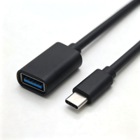 Câble OTG USB 3.0 mâle vers USB 3.0 femelle de type C, moulé intégralement, transfert de données haute vitesse 5 Gbit/s, câble PVC pour ordinateur portable