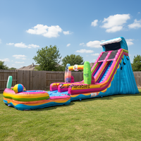 CE Meilleure Vente Château Gonflable Thème Arche avec Toboggan Aquatique Gonflable