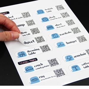 Adesivi Personalizzati in PP Bianco Rimovibili, Etichette con <span class=keywords><strong>Nome</strong></span> Personalizzato, Adesivi Carini Impermeabili, Set di Adesivi su Foglio - Product Image 1