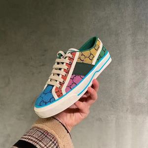 Chaussures pour hommes sur mesure de créateur, chaussures pour femmes de luxe de haute qualité, motifs colorés, patchwork, style décontracté, chaussures de sport - Product Image 1