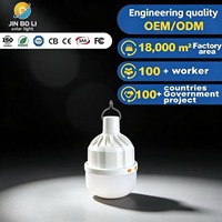 Ampoule LED DC 6V 6000K Lumière du jour d'urgence avec contrôle tactile et télécommande, rechargeable par piles AAA, pour usage en jardin