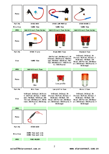 7.5A10A20A30A40A50A Hộp Cầu Chì Chống Thấm Nước MINI/Nhỏ/Trung Bình Cho Xe Ô Tô Loại Lưỡi 18/16/14/12/10AWG Cầu Chì - Product Image 5