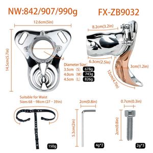 Dispositivo de Castidad Masculina BDSM con Funda para Pene, Juguete Erótico para Adultos con Soporte Fuerte, También Apto para Juegos de Rol - Product Image 2