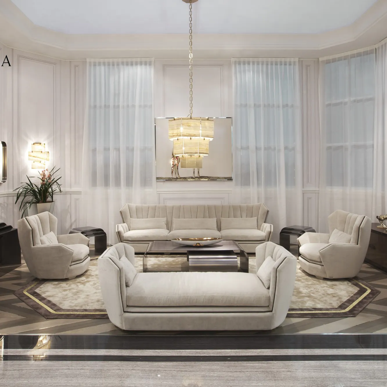 Canapé d'angle moderne en cuir véritable, meuble de salon, tissu, luxueux, matelassé, style italien